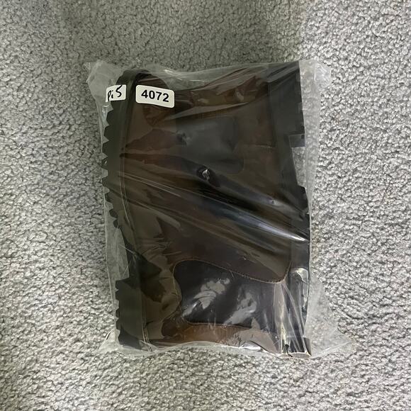 Patina Chelsea Boots Mens 10.5 Brown Leather Handcrafted Suede Slip On Lug Sole - Picture 10 of 10